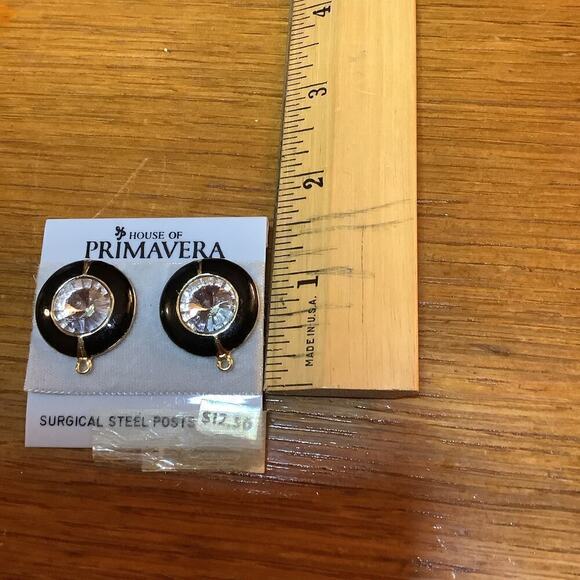 House of Primavera Earrings 80’s Glam - Picture 3 of 4